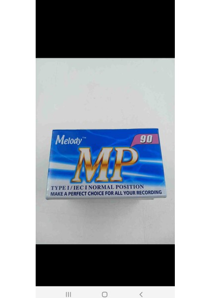 90 Lık Boş Teyp Kaset