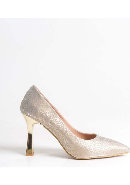 Petry Altın Pırıltılı Kadın Topuklu Ayakkabı modelleri