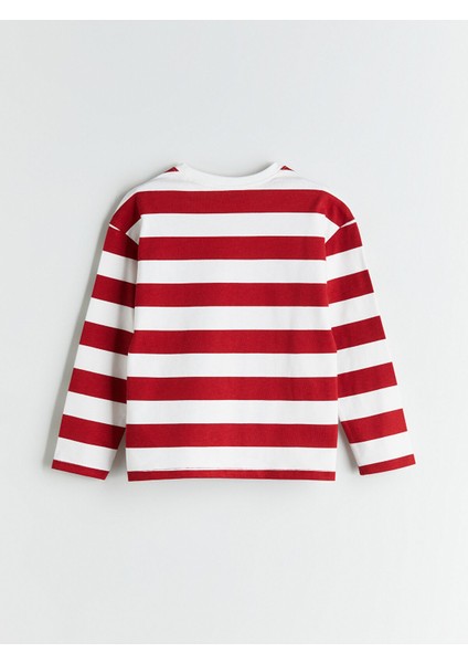 Yeni Sezon Bisiklet Yaka Çizgili Erkek Çocuk Tişört modelleri
