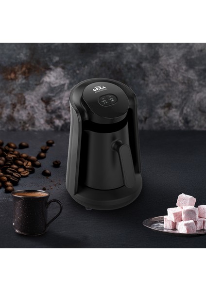 Okka Minio Közde Türk Kahvesi Makinesi 4 Fincan Kapasiteli Siyah - OK0049 modelleri