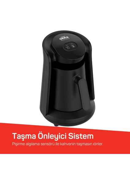 Okka Minio Közde Türk Kahvesi Makinesi 4 Fincan Kapasiteli Siyah - OK0049 indirimleri