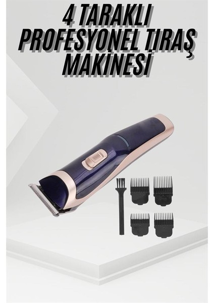 Tıraş Makinesi 4 Başlıklı Paslanmaz Çelik Bıçaklı Tüm Saç Tiplerine Uygun - ?59?76E6-0G8 fiyatları