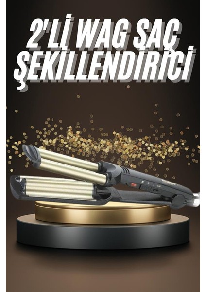 Ikili Wag Maşa Saç Şekillendirici Seramik Kaplama Isı Ayarlı - ?95?79E8-8G1795 fiyatları