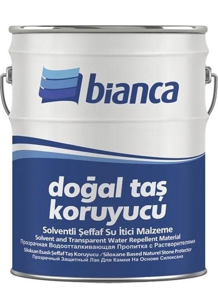 Bianca Doğal Taş Koruyucu Solventli Şeffaf Su Itici Malzeme 15 Lt