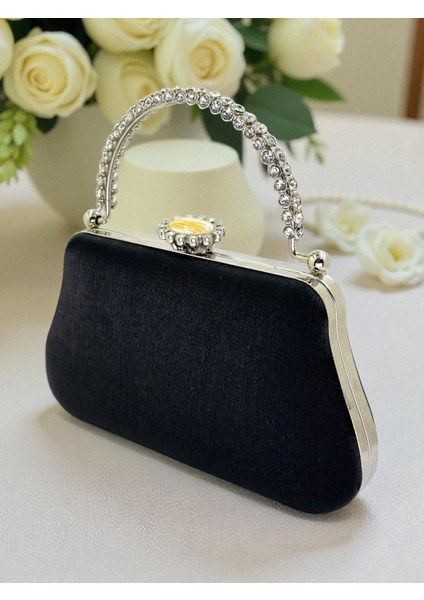 Renk Simli Saten Kristal Taşlı Saplı Kadın Abiye Çanta Düğün Nişan Mezuniyet fiyatları