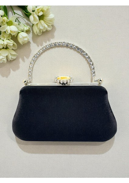 Renk Simli Saten Kristal Taşlı Saplı Kadın Abiye Çanta Düğün Nişan Mezuniyet modelleri