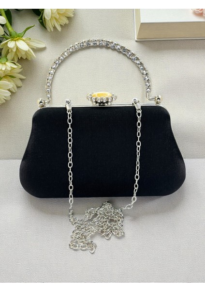 Renk Simli Saten Kristal Taşlı Saplı Kadın Abiye Çanta Düğün Nişan Mezuniyet indirimleri