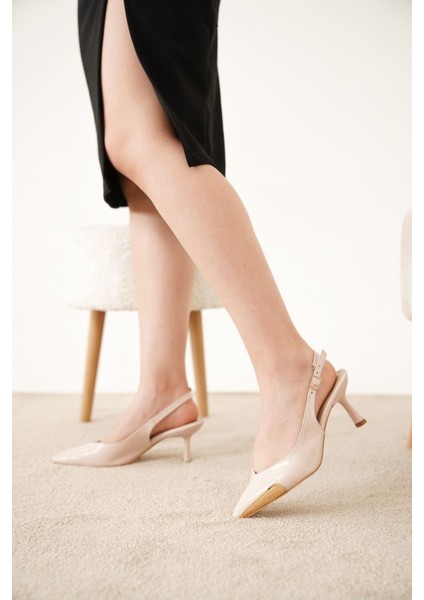 Meja Gold Detaylı Alçak Topuk Stiletto fiyatları