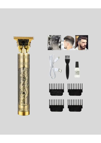 Şarjlı T Bıçaklı Saç ve Sakal Tıraş Makinesi – 3 Başlıklı Güçlü Moto - ?82?06E9-6G0 fiyatları