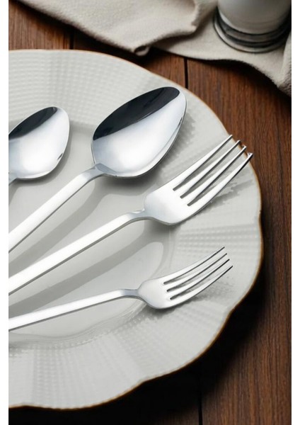 30 Parça Paslanmaz Çelik Çatal Kaşık Seti – | Çay, Tatlı ve Yemek Seti | Çubuk Model fiyatları