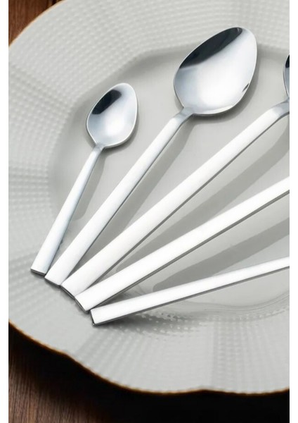 30 Parça Paslanmaz Çelik Çatal Kaşık Seti – | Çay, Tatlı ve Yemek Seti | Çubuk Model modelleri