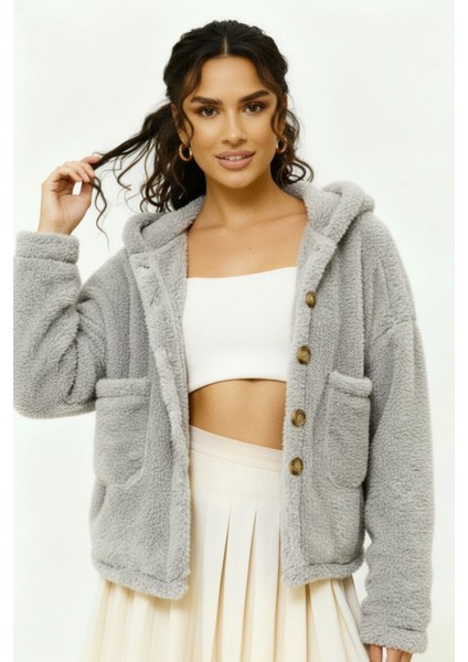 Peluş Yumoş Ceket Düğmeli Cepli fiyatları