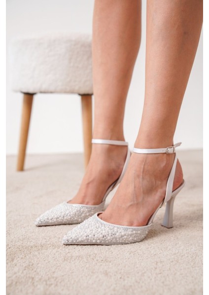 Sheny Taşlı Kadın Abiye Topuklu Ayakkabı indirimleri