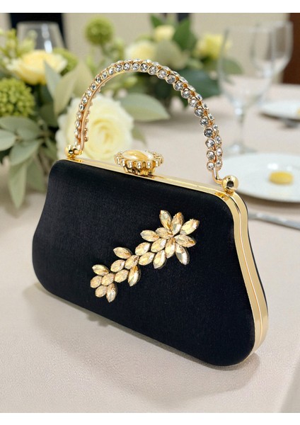 Renk Simli Saten Kristal Taşlı Saplı Kadın Abiye Çanta Düğün Nişan Mezuniyet fiyatları