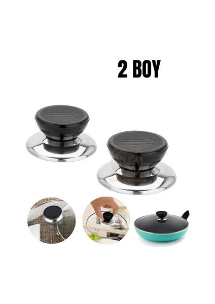 Hsnet Tencere Tava Tepesi Tencere Tava Kapağı Tutucu 2 Boy - ?90?68E3-7G8590