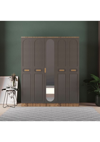 Pera 5 Kapaklı Eko Gardırop - Mdf Kapak fiyatları