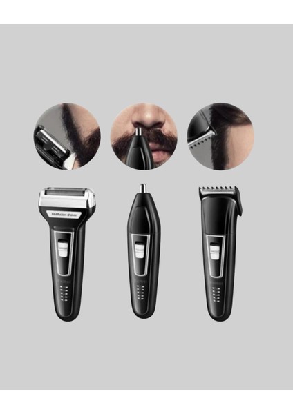 Insua 3’lü Tıraş Makinesi – 3 Farklı Kesim Başlığı Güçlü Motor 60 Da - ?13?89E1-6G6 modelleri