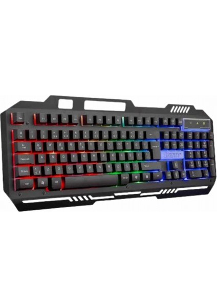 Işıklı Oyuncu Q Klavye Mouse Seti Siyah Gaming Oyuncu Klavye indirimleri
