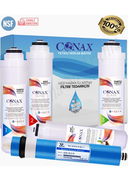 Class Tak Çevir 5 li Filtre Seti Benc Membran