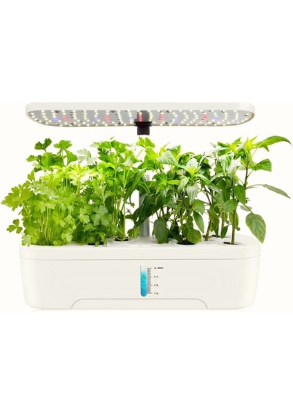 Hidroponik Topraksız 12 Bölme Bitki Yetiştirme Kiti 3 Mod 139 LED Tam Spekturum Bahçe Kit