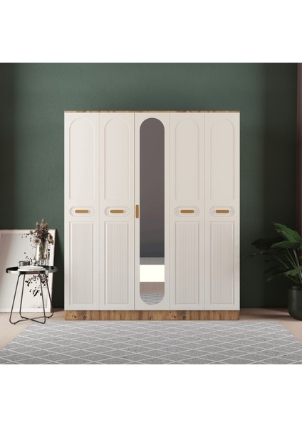 Pera 5 Kapaklı Eko Gardırop - Mdf Kapak fiyatları