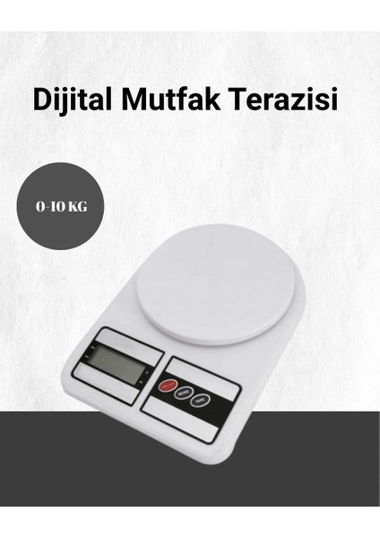 Hassas Ölçüm Için Dijital Mutfak Tartısı – 10 kg Kapasiteli - ?06?18E8-2G1706