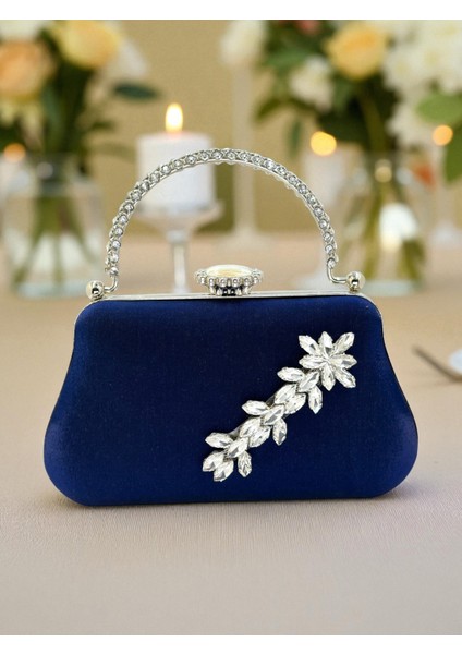 Renk Simli Saten Kristal Taşlı Saplı Kadın Abiye Çanta Düğün Nişan Mezuniyet modelleri