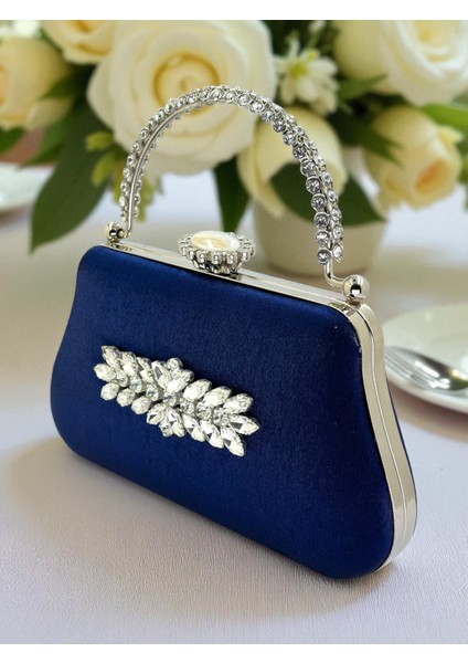 Renk Simli Saten Kristal Taşlı Saplı Kadın Abiye Çanta Düğün Nişan Mezuniyet fiyatları