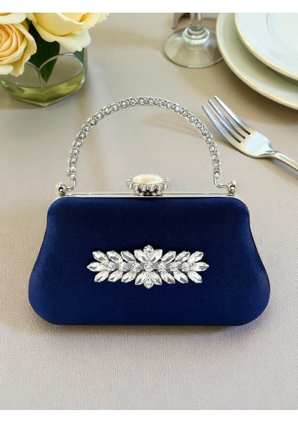 Renk Simli Saten Kristal Taşlı Saplı Kadın Abiye Çanta Düğün Nişan Mezuniyet modelleri