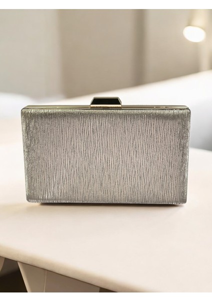 Altın Lazer Çizgili Desenli Abiye Çanta Gece Nikah Düğün Nişan Mezuniyet Portföy fiyatları