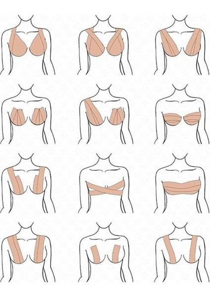 Toparlayıcı ve Şekillendirici Göğüs Bandı Tere ve Suya Dayanıklı Hassas Cil - ?36?90E0-8G4 fırsatları