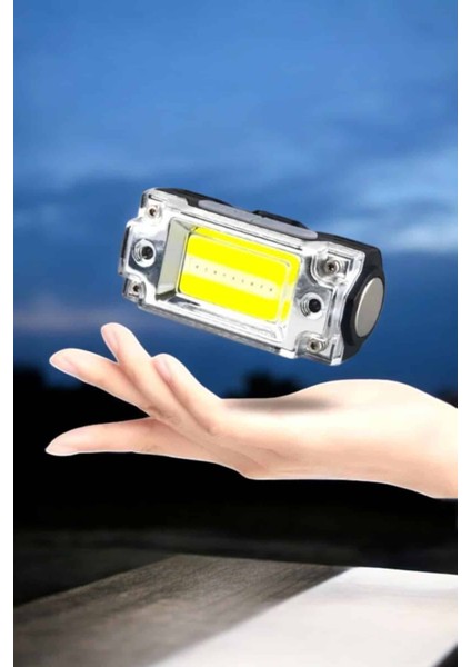 Beyaz LED Işık Sensörlü Kafa Lambası Lityum Batarya LED El Fenerli Şarjlı - ?03?78E4-8G5903 fiyatları