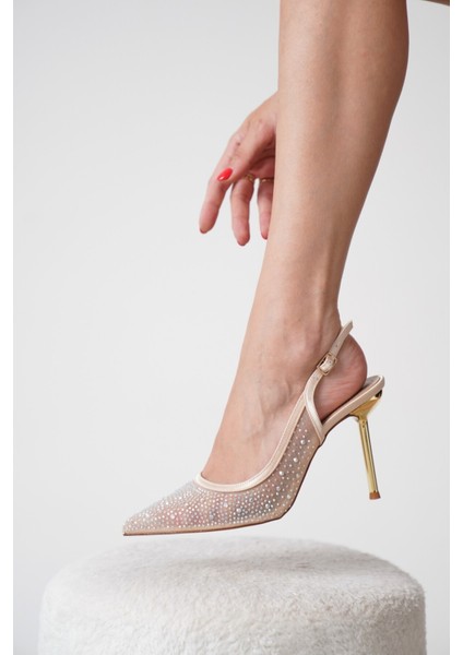 Twiny Taşlı Abiye Topuklu Ayakkabı