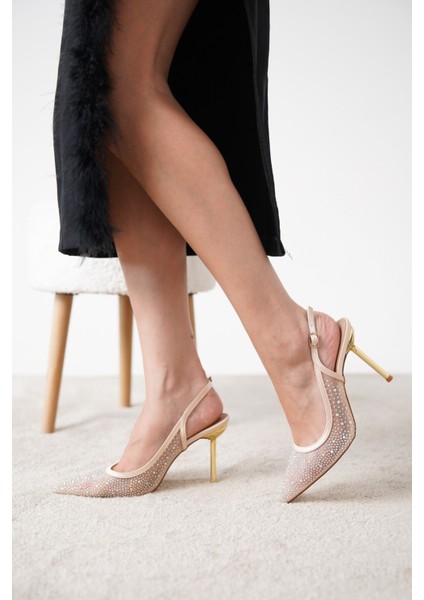 Twiny Taşlı Abiye Topuklu Ayakkabı modelleri