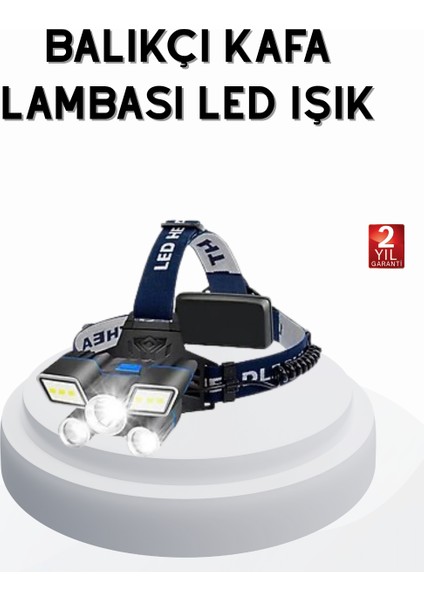 Profesyonel Şarjlı LED Far – Ipx5 Suya Dayanıklı 4 Işık Modu Hareket Sensör - ?07?83E1-8G7