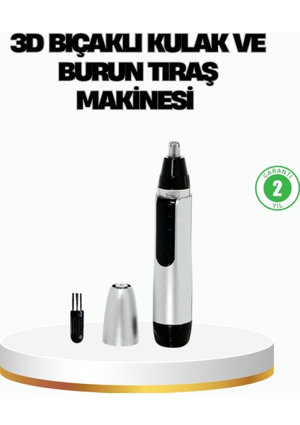 3D Bıçaklı Burun ve Kulak Tıraş Makinesi Pil ile Çalışan Taşınabilir Model - ?89?91E9-0G6