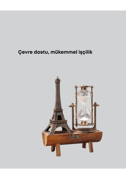 Ahşap Kum Saati – Vintage Tasarımlı Masa Dekoru - ?87?56E9-5G3687 indirimleri