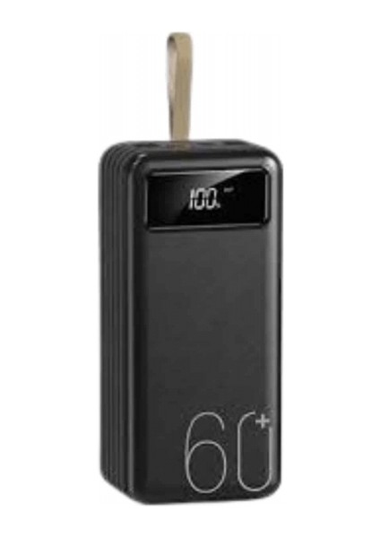 Powerbank 60.000 Mah Taşınabilir Şarj Hızlı El Fenerli Dijital Göstergeli indirimleri
