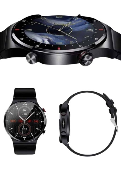 Amoled Ekran Metal Deri Silikon Kordonlu Uyku ve Sağlık Takibi - ?00?71E8-2G3900 modelleri