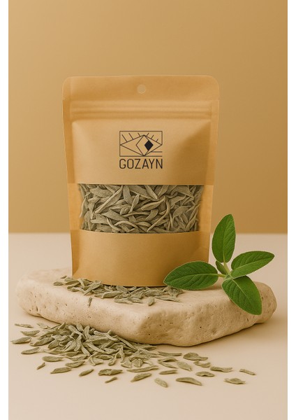 Doğal Adaçayı Kurutulmuş Yaprak Bitki Tütsü – 25 gr Arındırıcı ve Rahatlatıcı Koku