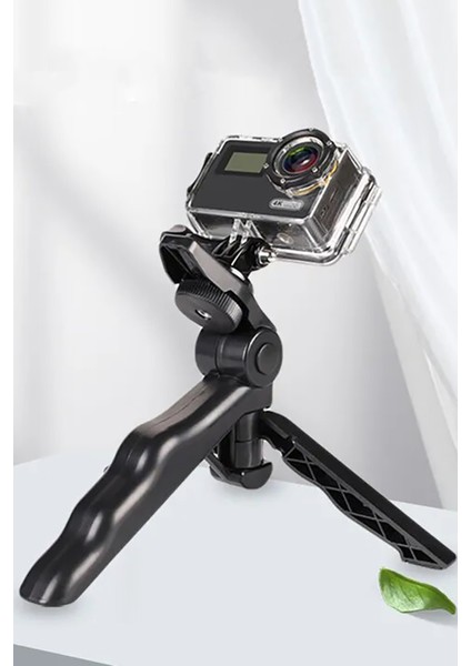 Portatif Tasarım Tripot Tüm Aksiyon Kameralara Uyumlu Tripod Ayaklı Monopod