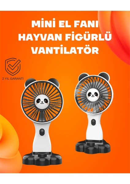 Kompakt Tasarımlı USB Şarjlı Mini Fan – Hayvan Figürlü Vantilatör - ?89?97E1-9G5289 fiyatları