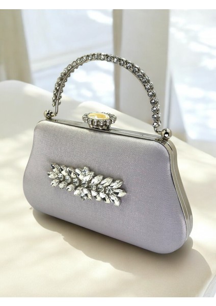 Renk Simli Saten Kristal Taşlı Saplı Kadın Abiye Çanta Düğün Nişan Mezuniyet fiyatları