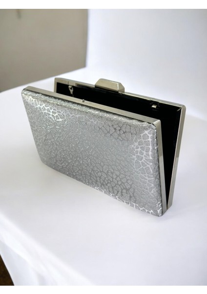 Gümüş Ithal Simli Desenli Kadın Abiye Çanta fırsatları