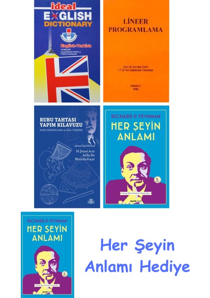 Ideal English Dictionary + Lineer Programlama + Rubu Tahtası Yapım Kılavuzu + Her Şeyin Anlamı + Her Şeyin Anlamı