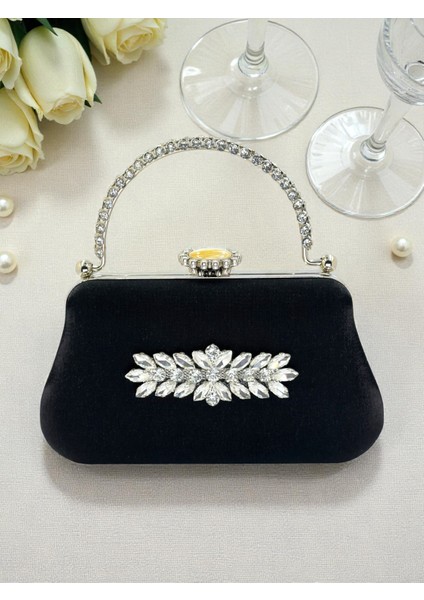 Renk Simli Saten Kristal Taşlı Saplı Kadın Abiye Çanta Düğün Nişan Mezuniyet modelleri