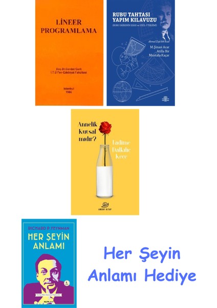 Lineer Programlama + Rubu Tahtası Yapım Kılavuzu + Annelik Kutsal Mıdır? + Her Şeyin Anlamı