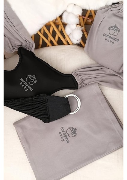 Baby Sırt Destekli Ayarlanabilen Sling, Wrap, Taşıma Şalı, Ana Kucağı (Gri) fiyatları