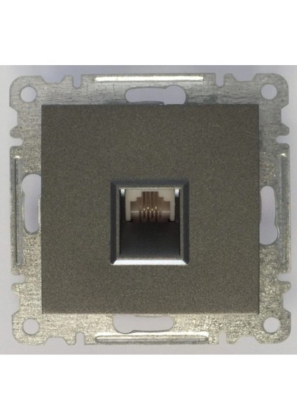 Füme Telefon Prizi Nümeris Çerçevesiz - Priz ve Anahtar Için Uyumlu Çerçeve fiyatları