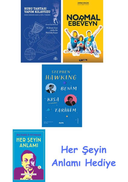 Rubu Tahtası Yapım Kılavuzu + Normal Ebeveyn + Benim Kısa Tarihim + Her Şeyin Anlamı